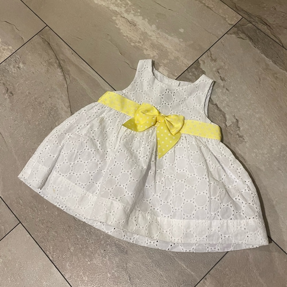 White infant dress